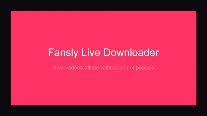 Fansly Live Downloader screenshot 2