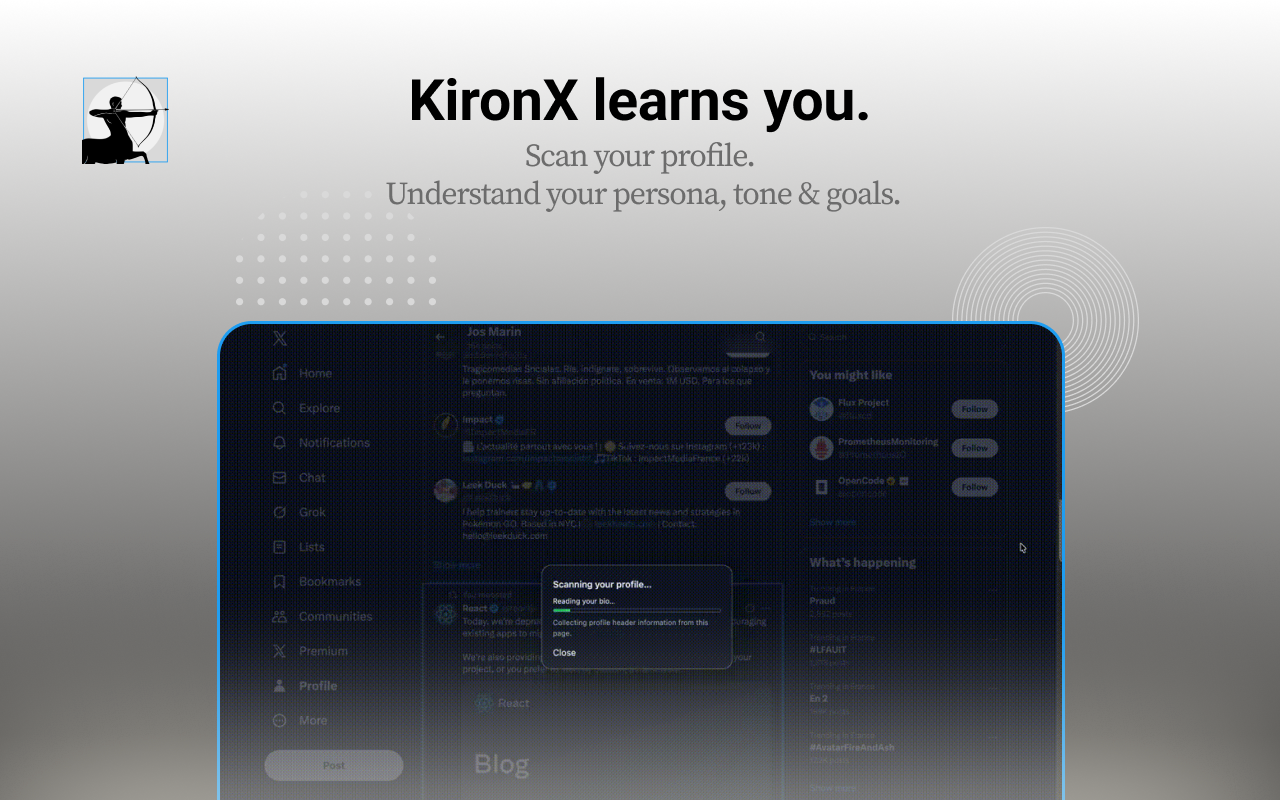 KironX - Screenshot 2 showing product features and functionality