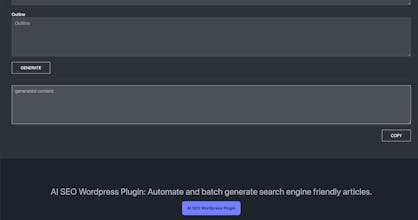 AI SEO Content Generator for free gallery image