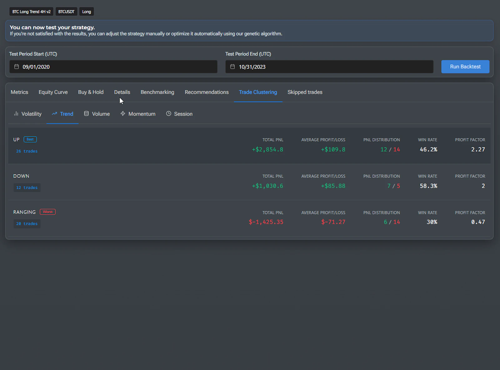 Cryptocurrency no-custodial trading lab screenshot 4