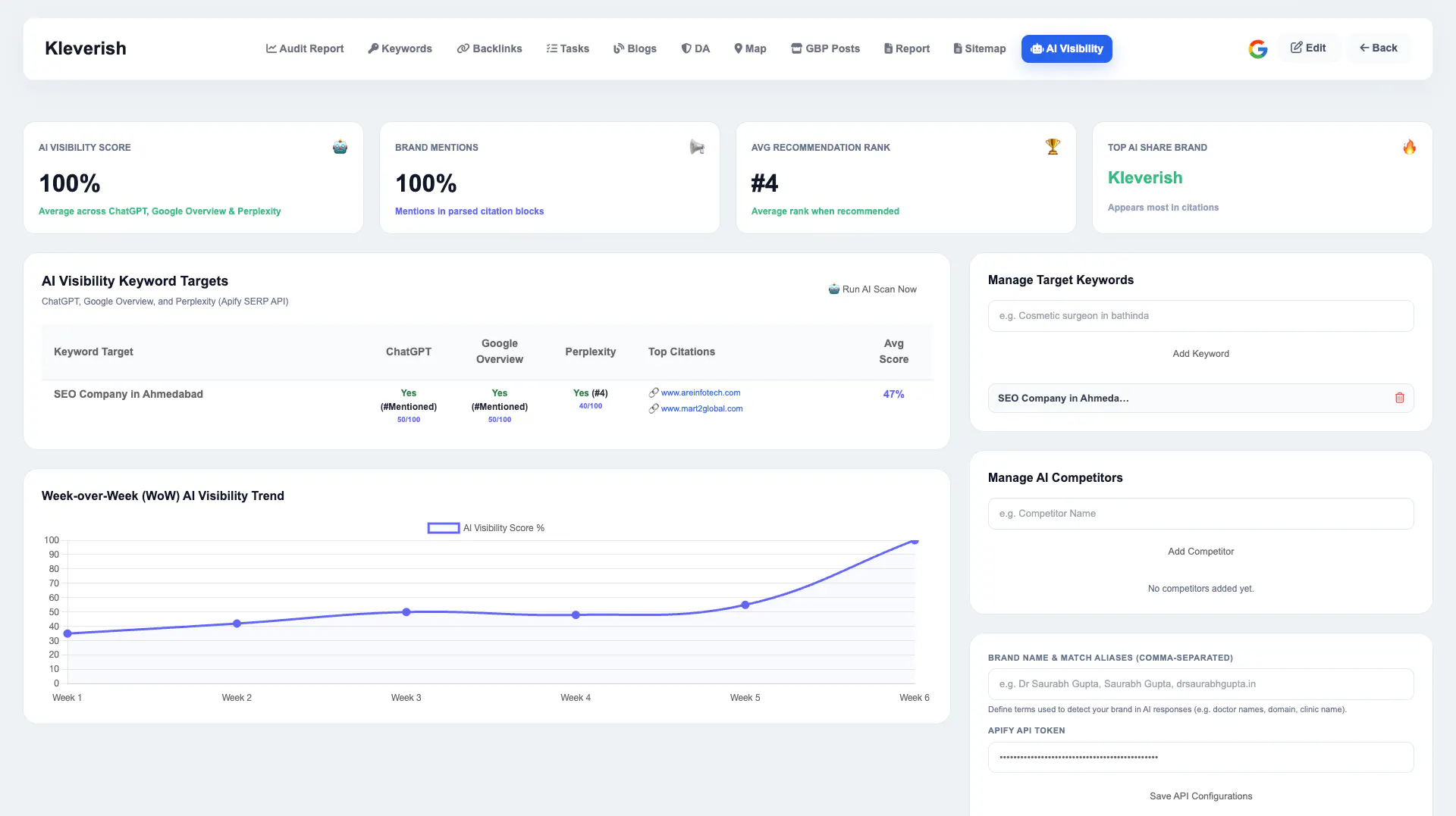 Kleverish SEO Tool gallery image