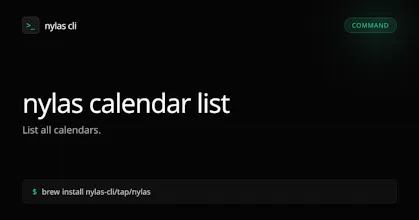 Nylas CLI gallery image