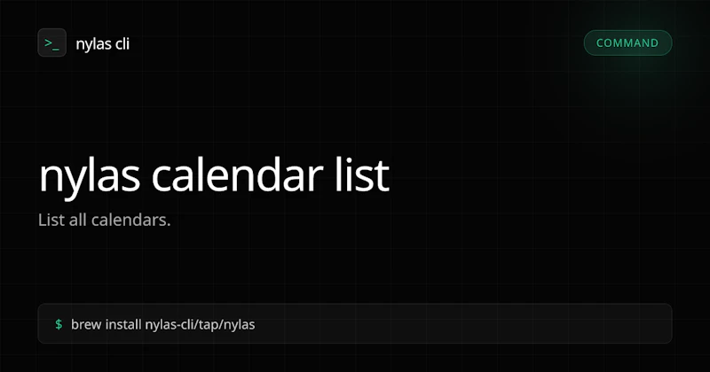 Nylas CLI screenshot 5