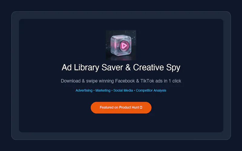 Ad Library Saver & Creative Spy screenshot 3