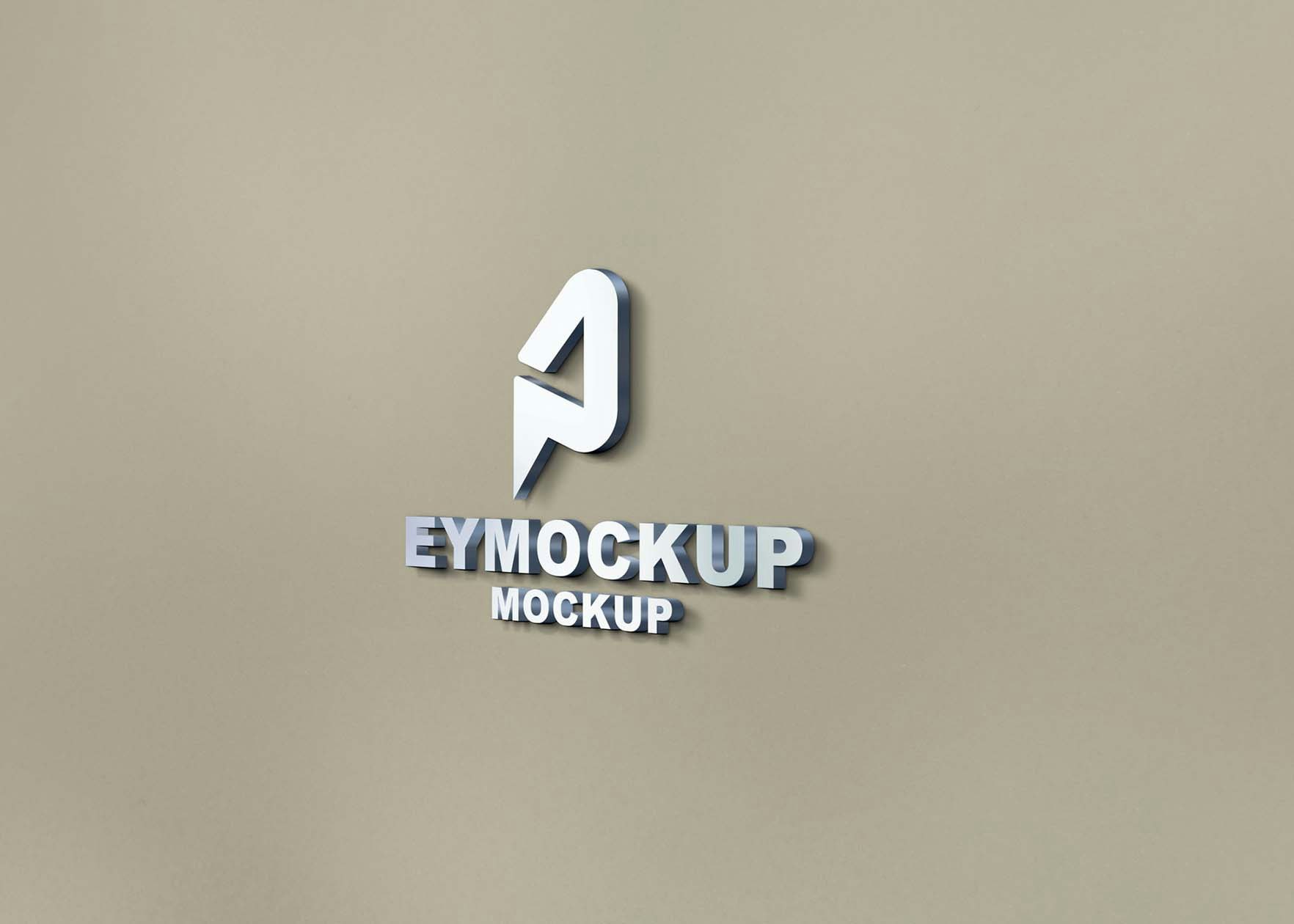 Free 3D Logo Mockup Collection gallery image