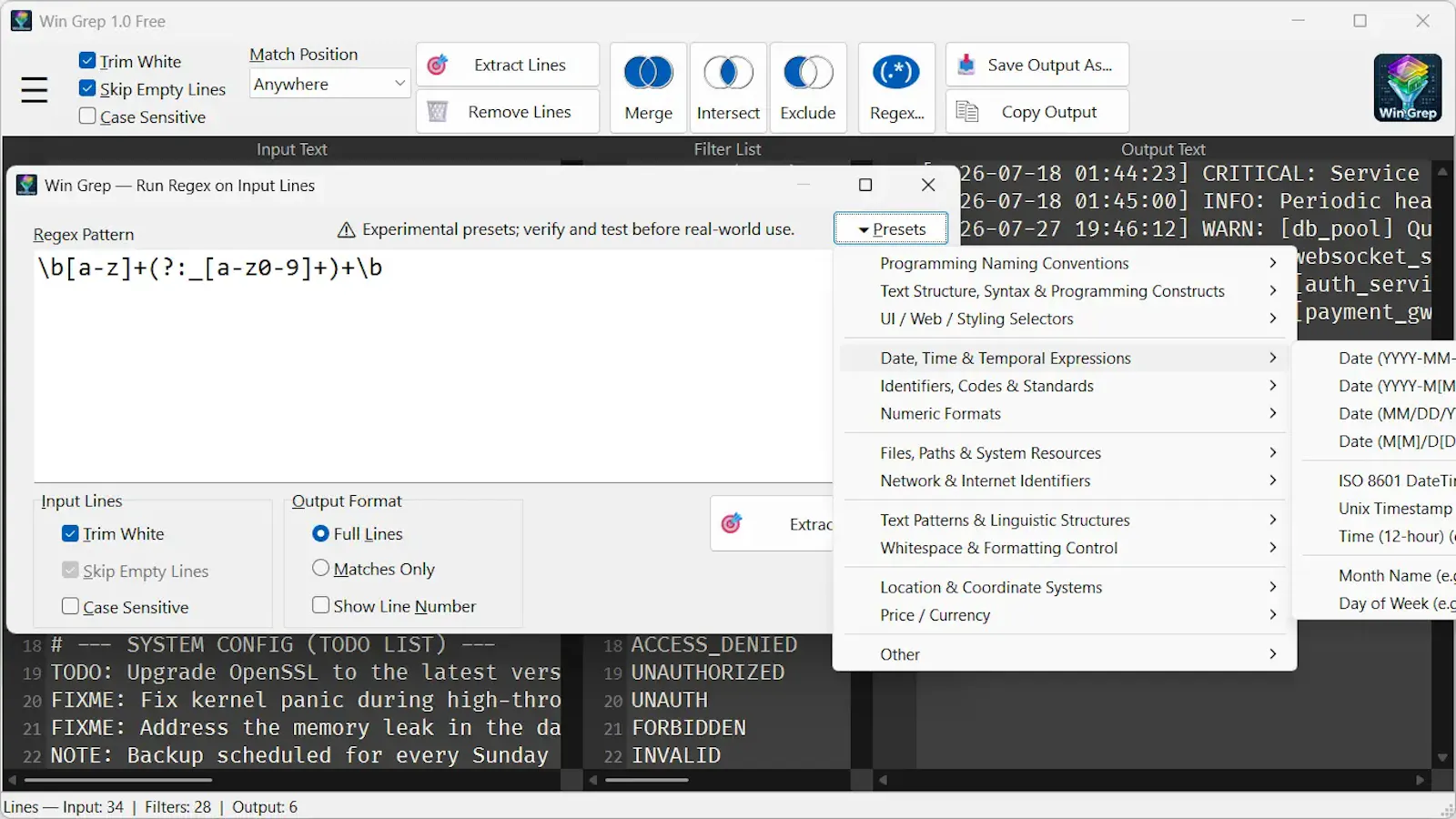 Win Grep 1.0 screenshot 3