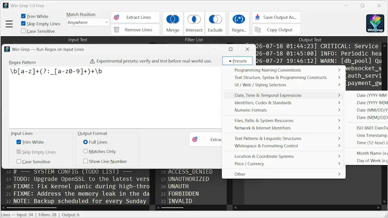 Win Grep 1.0 screenshot 3