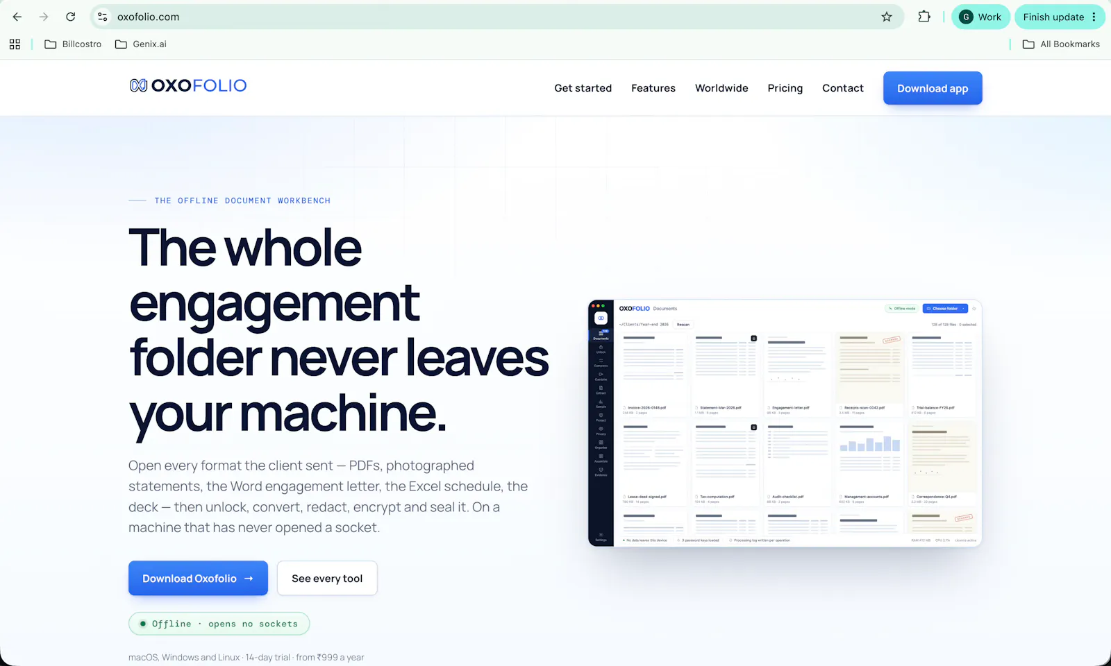Oxofolio screenshot 6