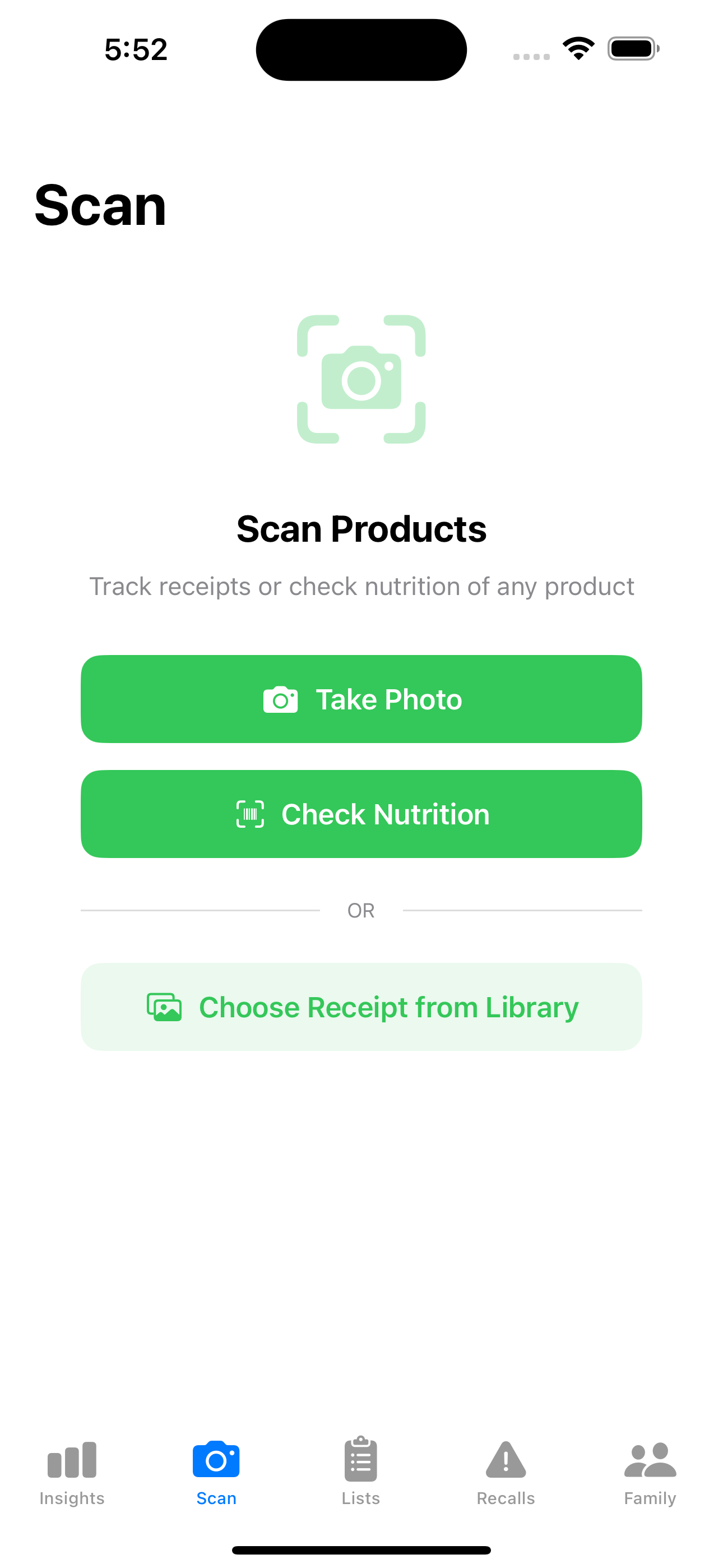 GroceryGuard - Screenshot 2 showing product features and functionality