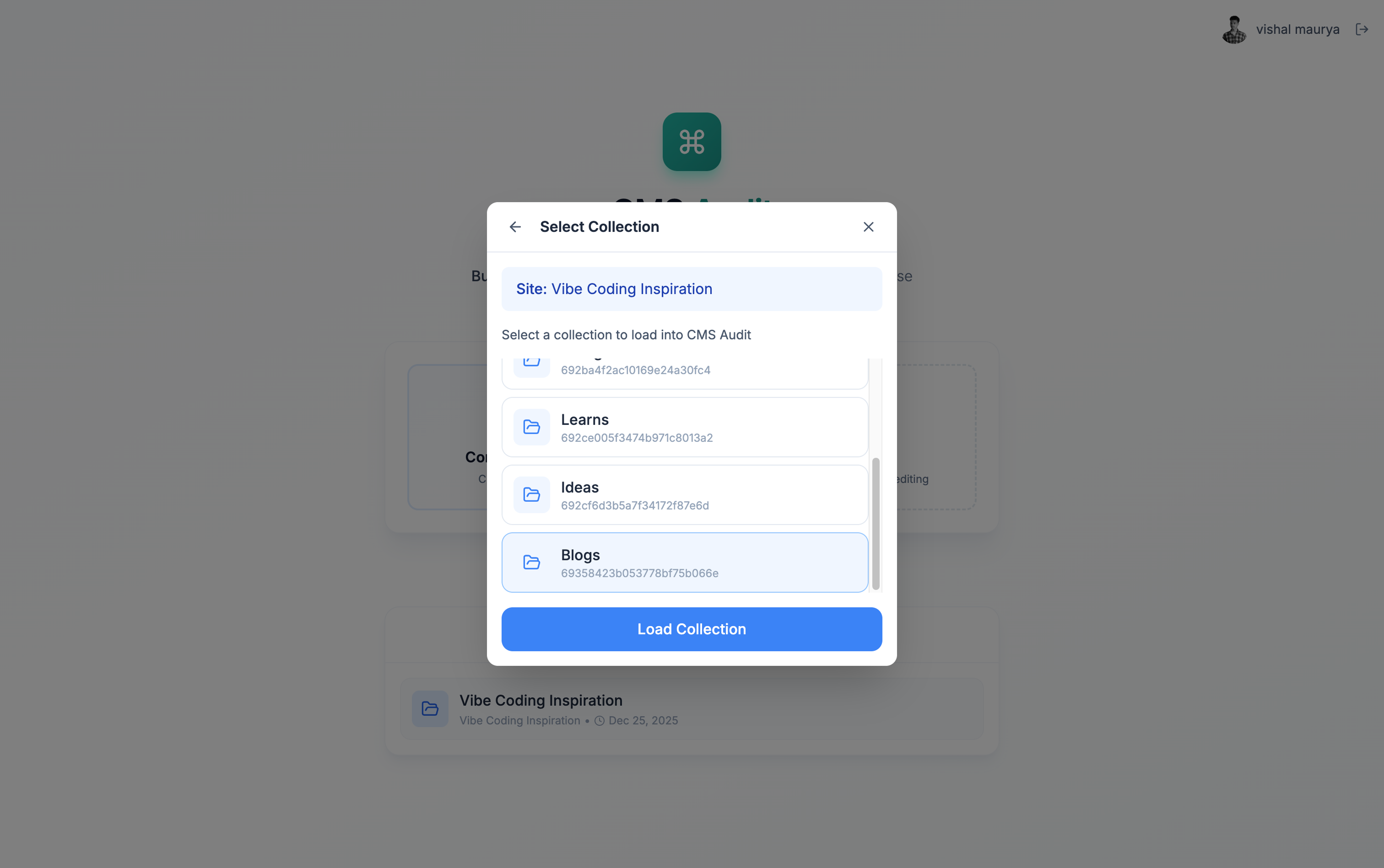 CMS Audit - Screenshot 2 showing product features and functionality
