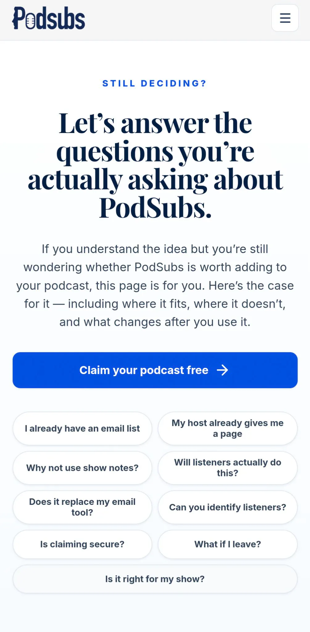 Podsubs gallery image
