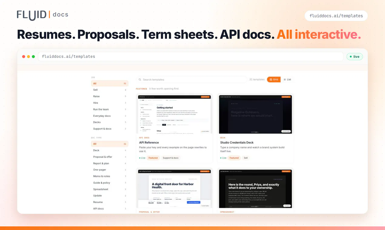 FluidDocs Templates gallery image