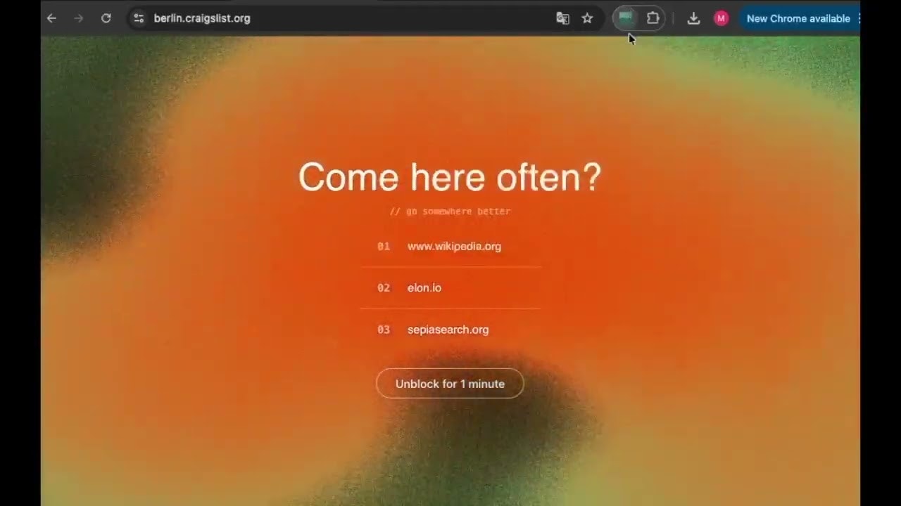 Foqus browser extension gallery image
