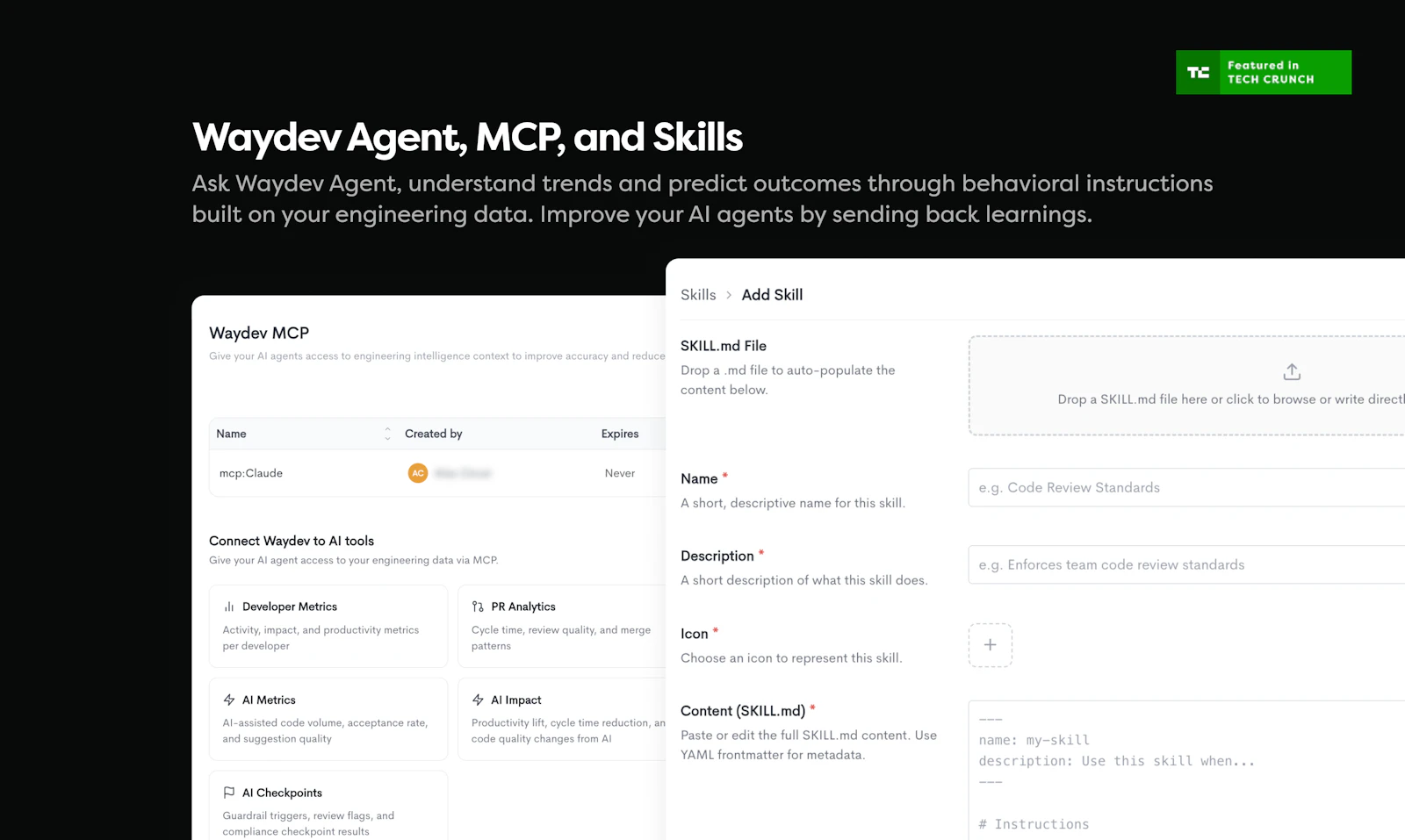 Waydev Agent screenshot 2