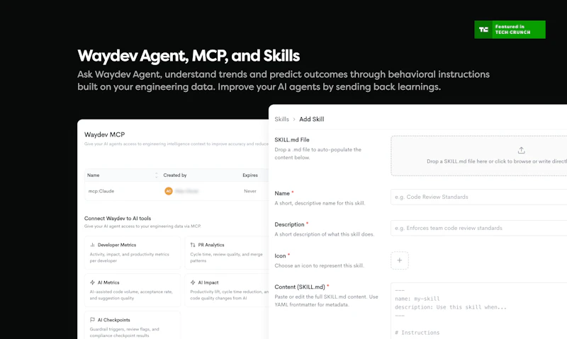 Waydev Agent screenshot 2