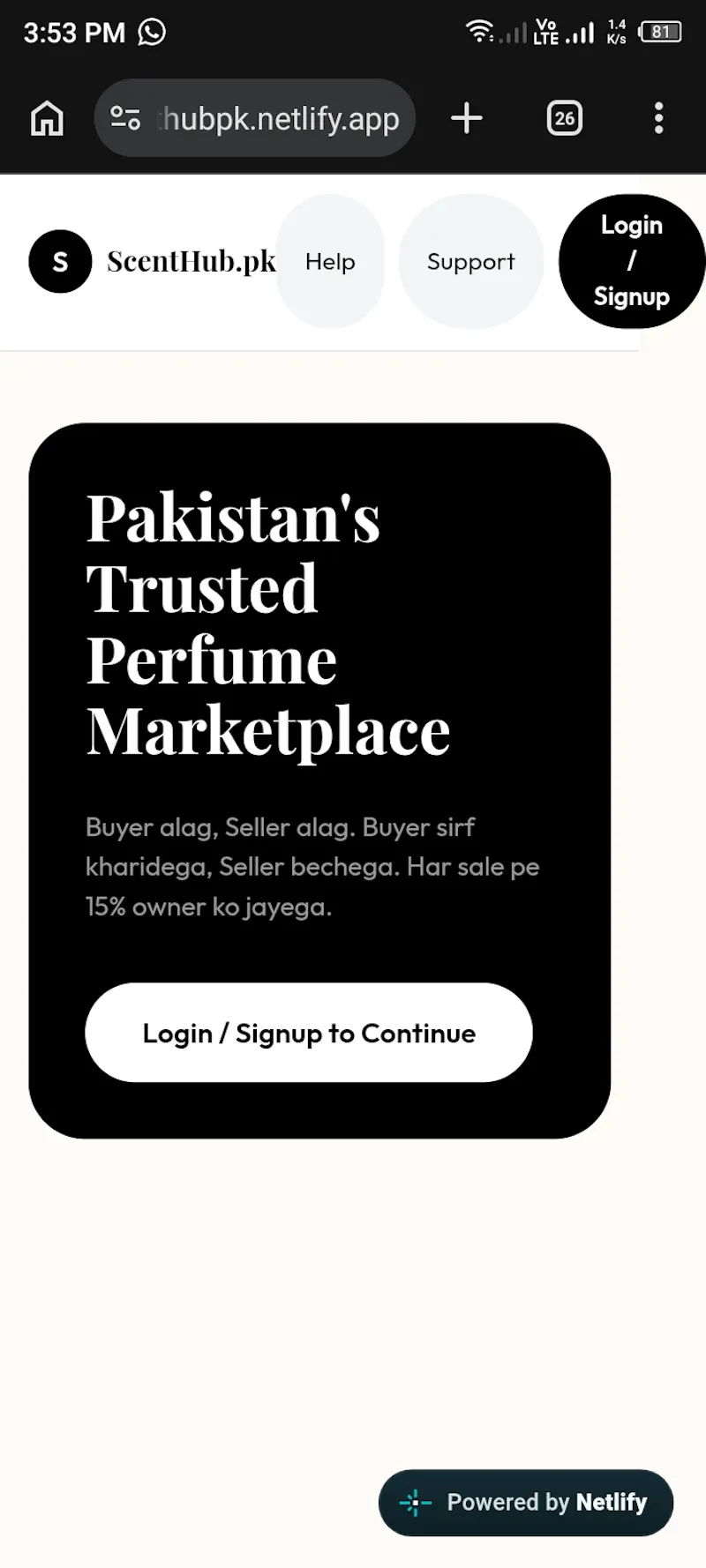 ScentHub.pk screenshot 1