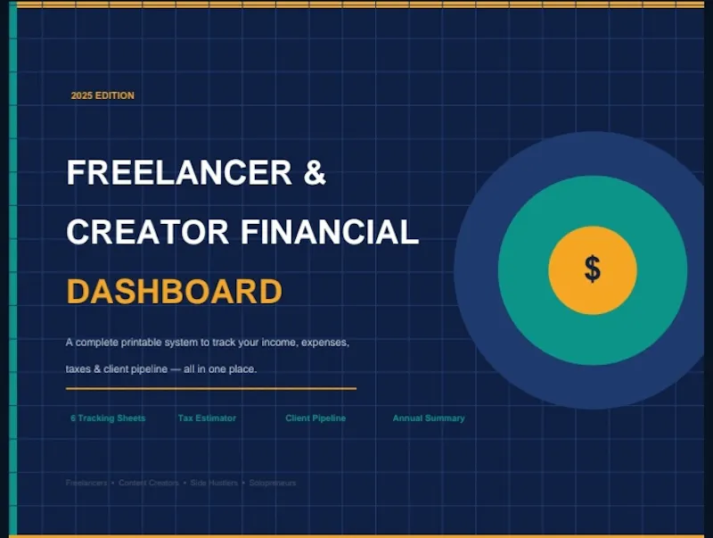 Freelancer & Creator Financial Dashboard screenshot 1