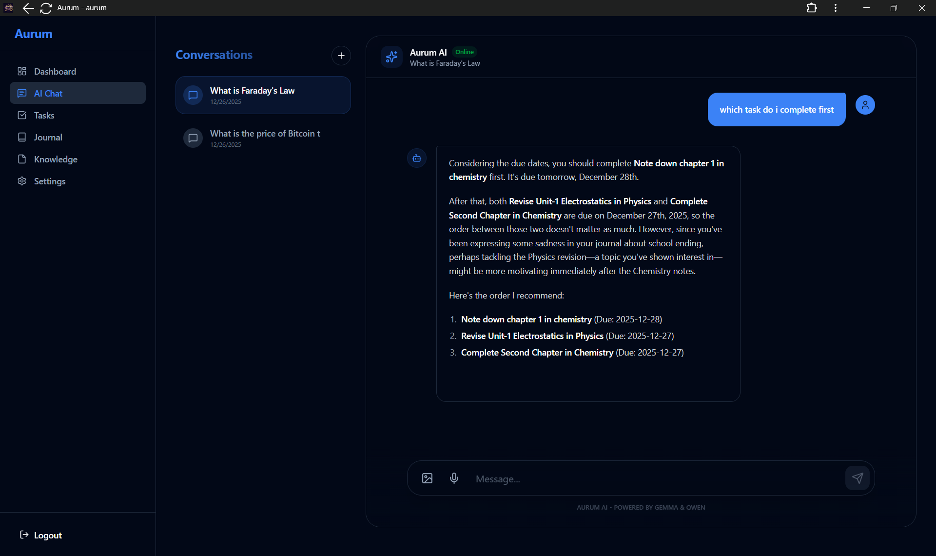 Aurum - Screenshot 3 showing product features and functionality