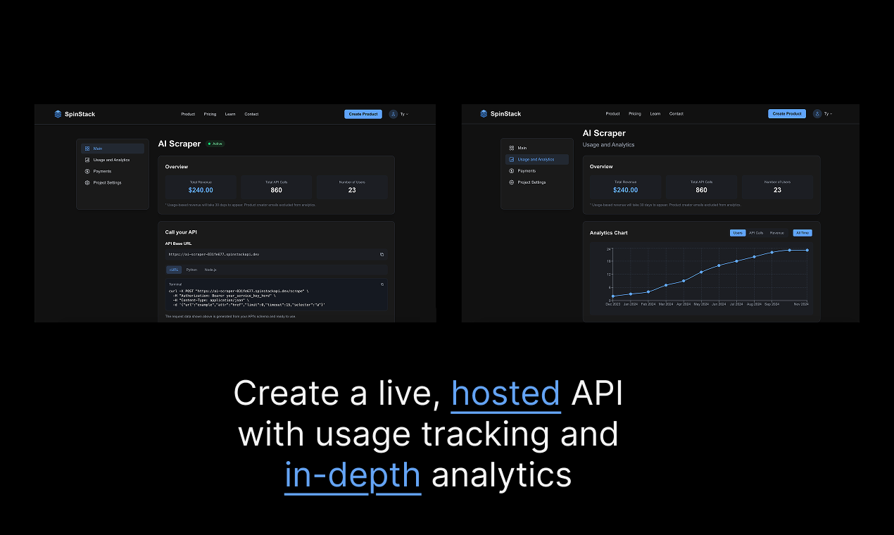 وسائط Spinstack - تحويل نص Python إلى أعمال API لتوليد الإيرادات 5