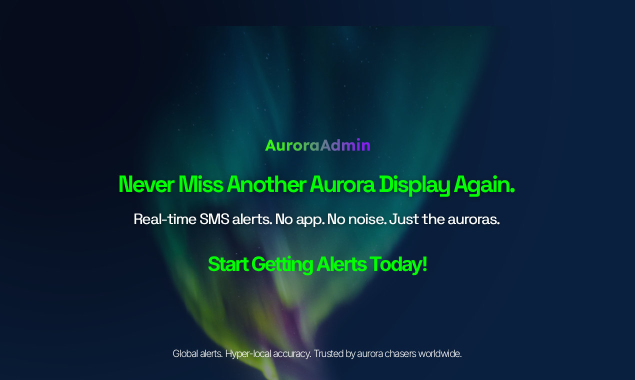  Aurora Admin - Aurora Forecasting gallery image