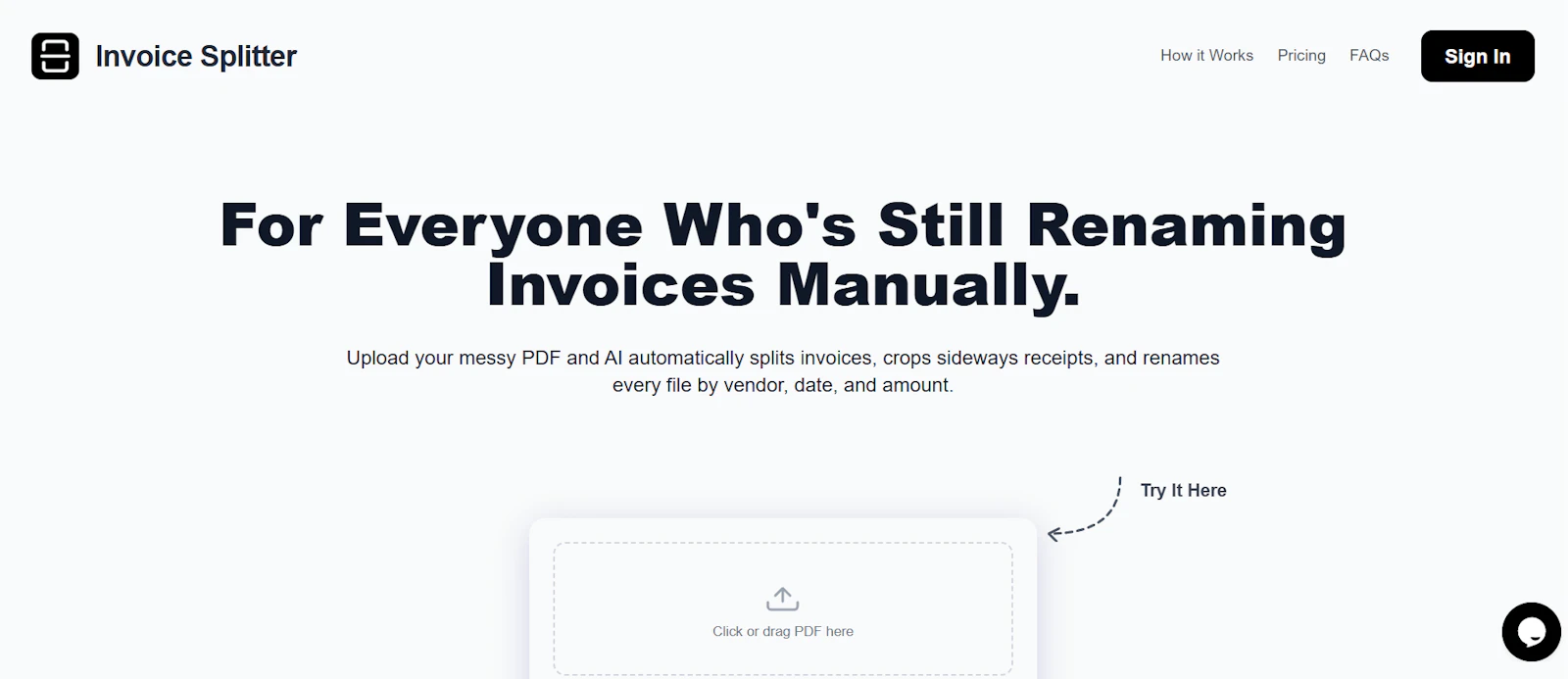 Invoice Splitter screenshot 1