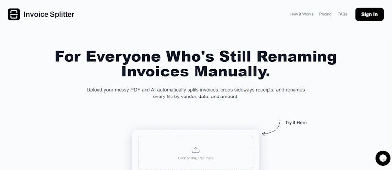 Invoice Splitter screenshot 1