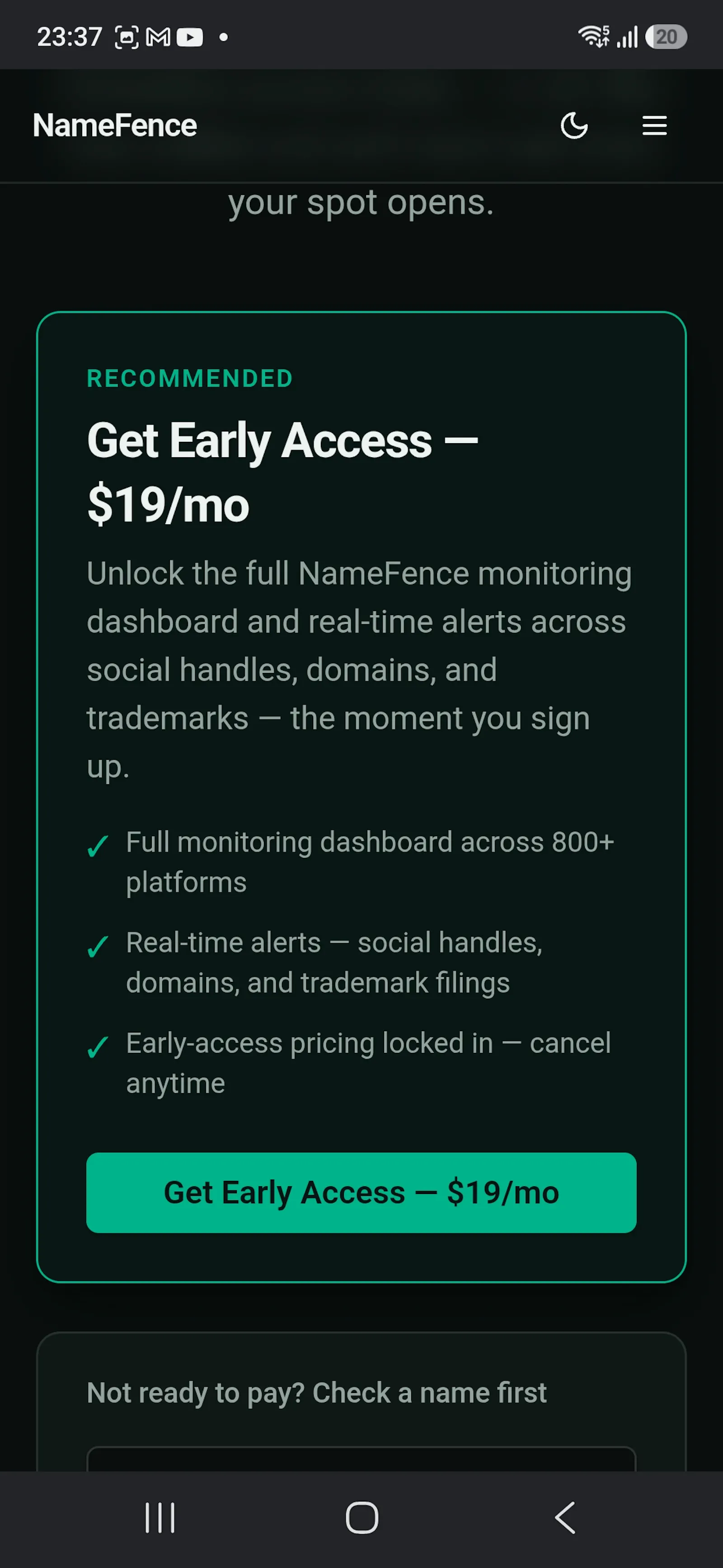 NameFence screenshot 3