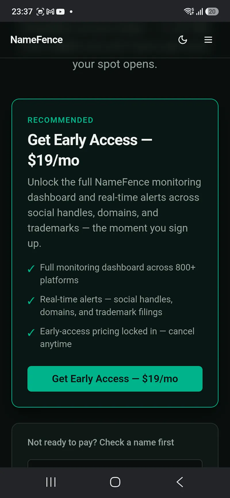 NameFence screenshot 3