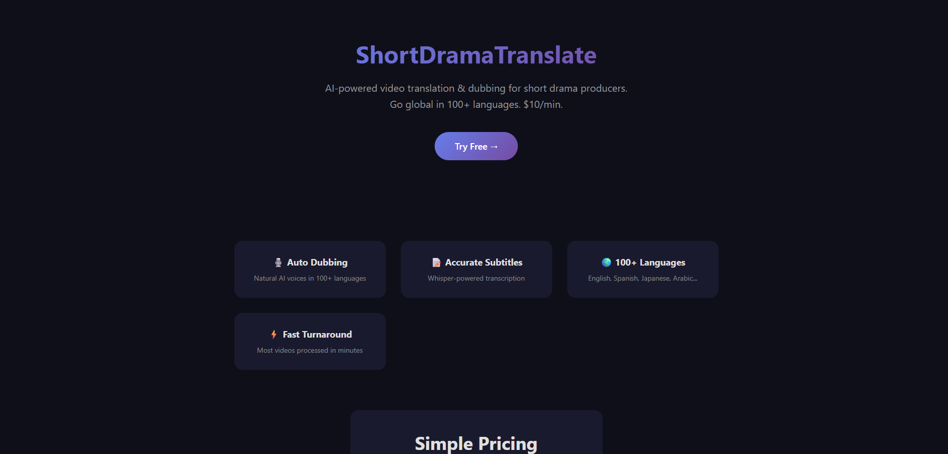 AI Video Translation