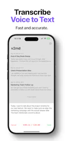 v2md - Voice to Markdown