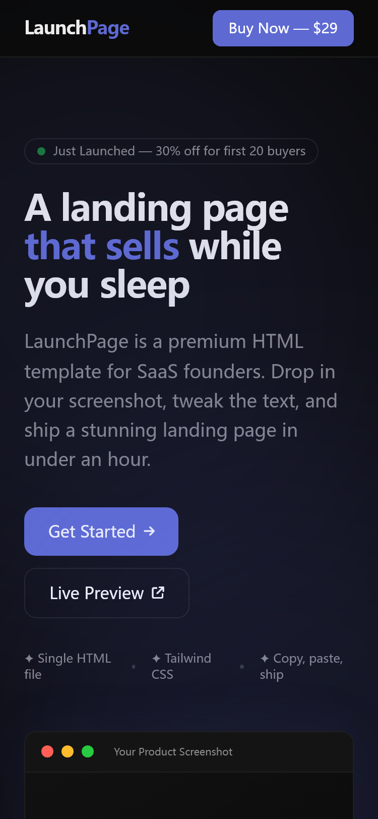 LaunchPage  gallery image