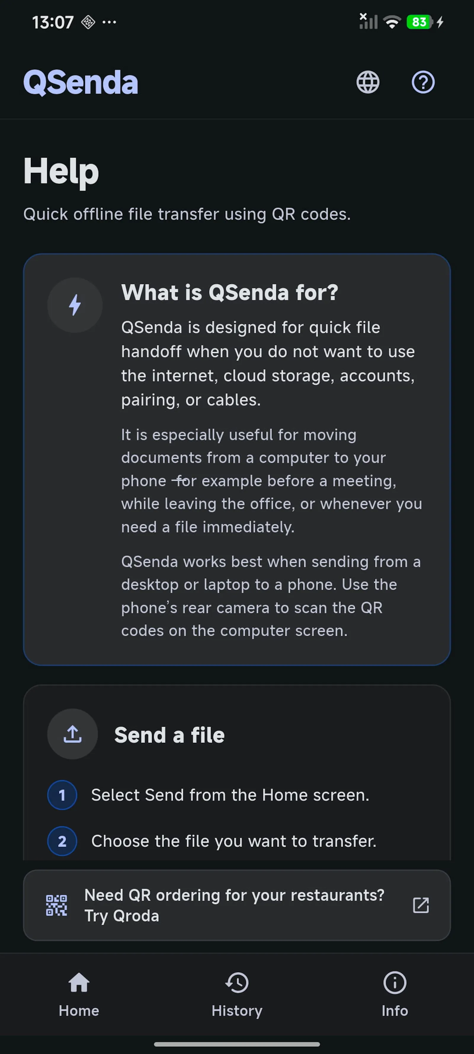 QSenda screenshot 3