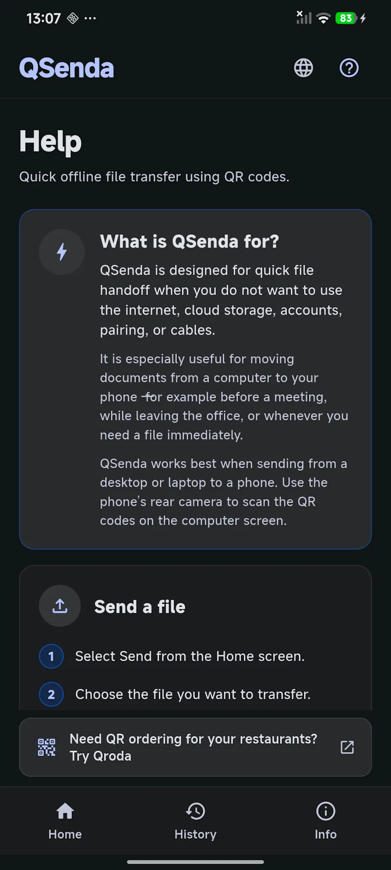 QSenda screenshot 3