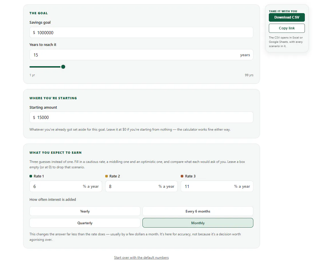 Compound Interest & Savings Calculator gallery image