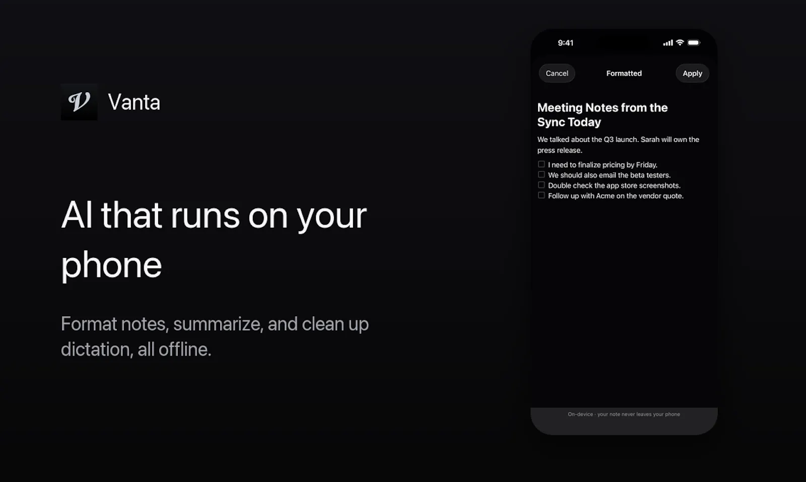 Vanta screenshot 7