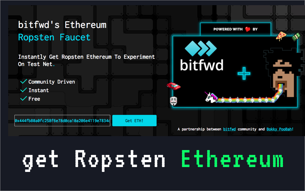 Ethereum Ropsten Faucet gallery image