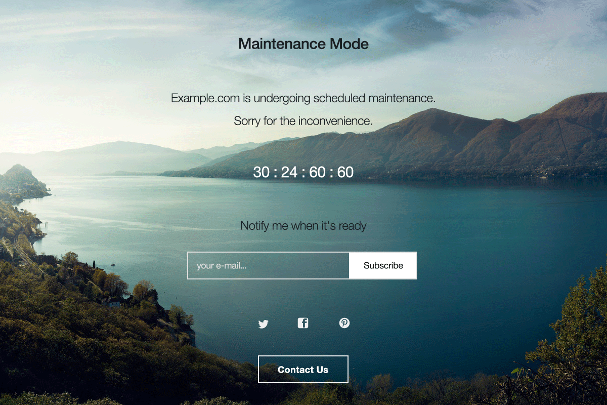 WP Maintenance Mode with Chatbot gallery image