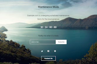 WP Maintenance Mode with Chatbot gallery image