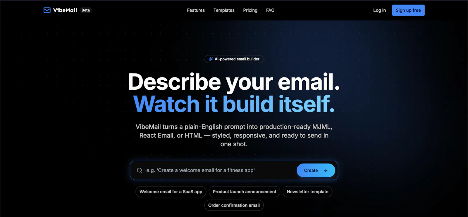 VibeMail screenshot 1