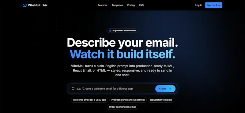 VibeMail screenshot 1