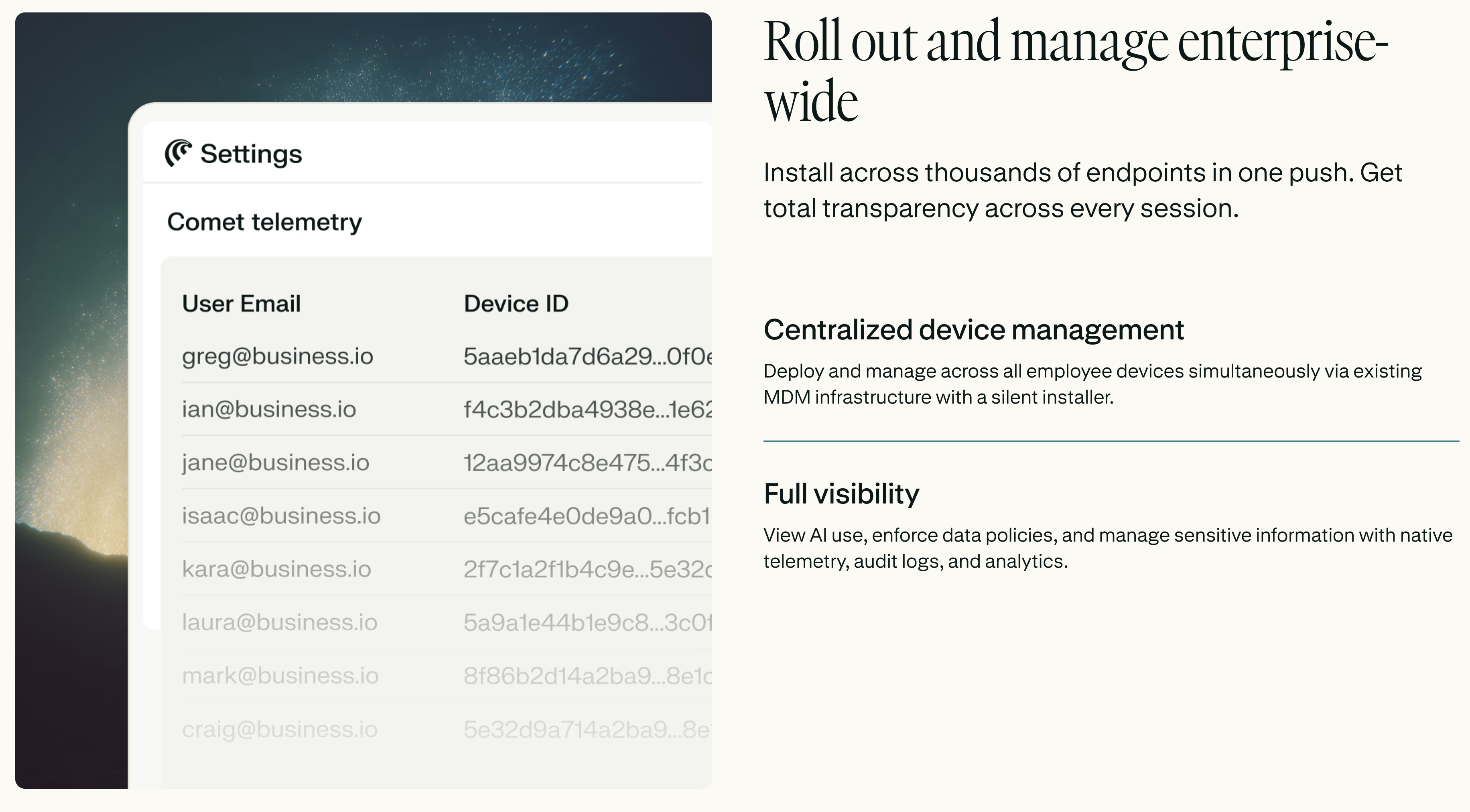Comet for Enterprise gallery image