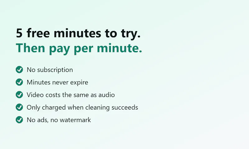 AI Audio Video Noise Remover screenshot 5