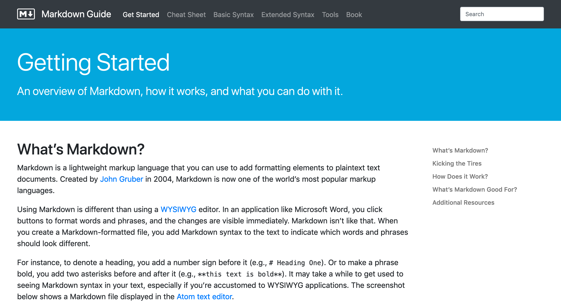 Markdown Guide gallery image
