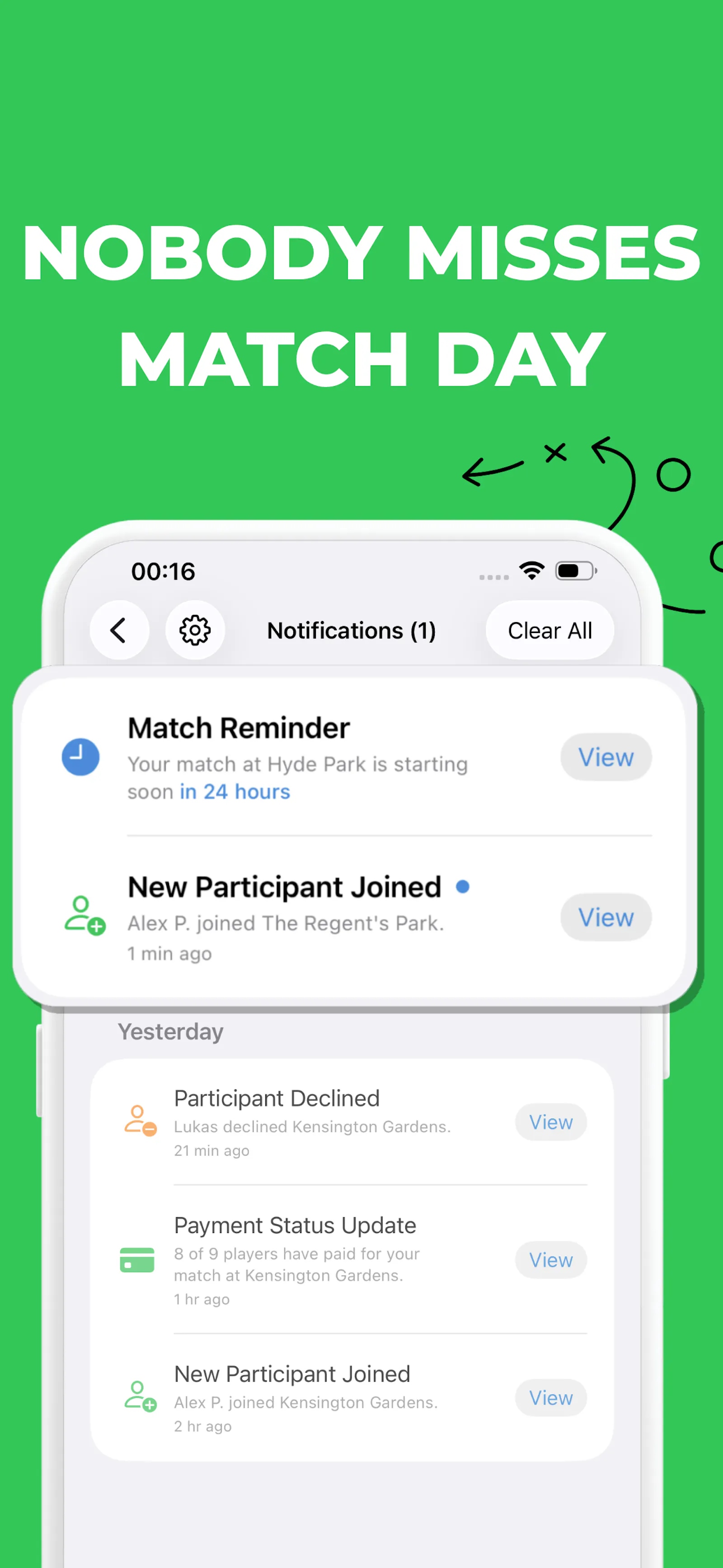 KickArrange screenshot 7