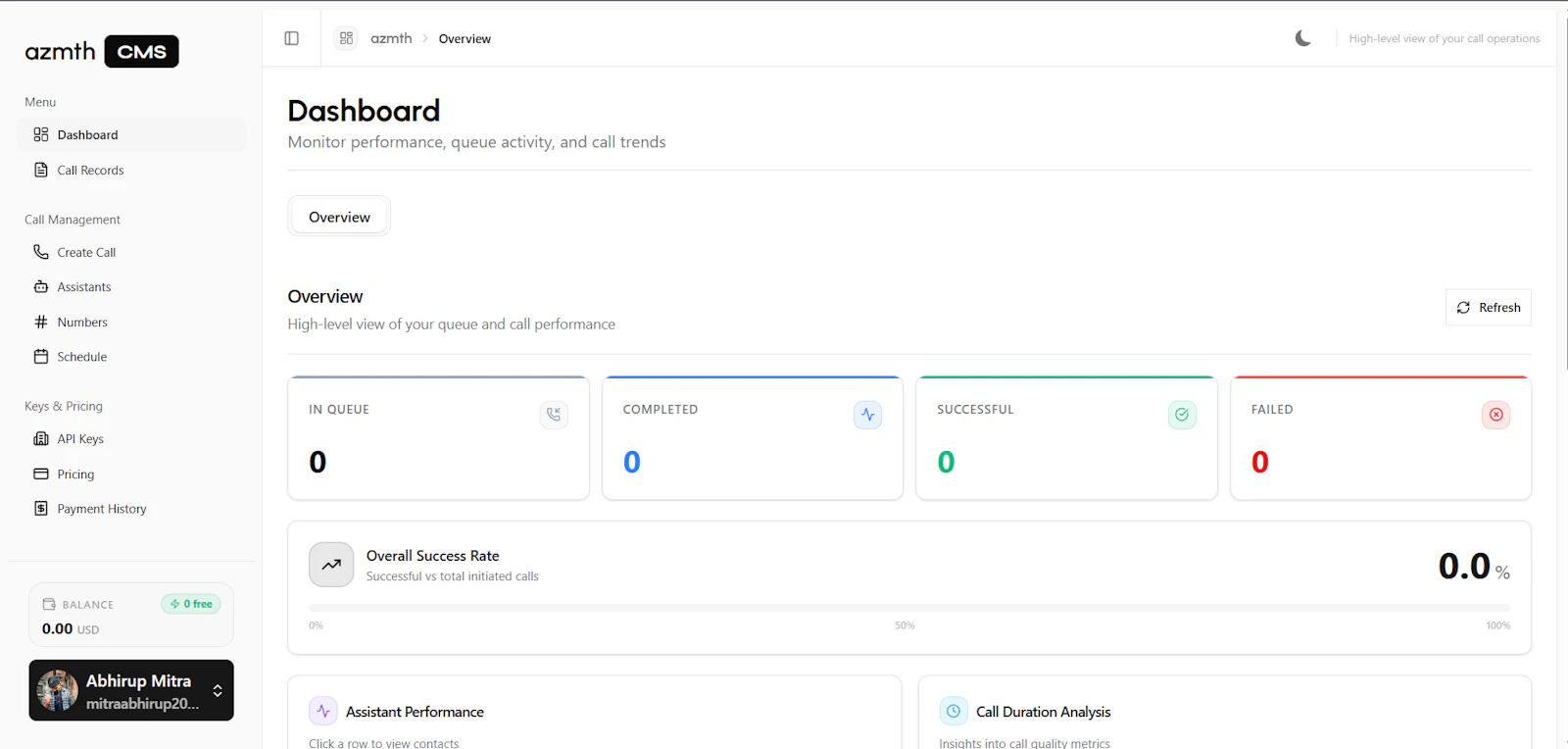 Azmth CMS screenshot 2