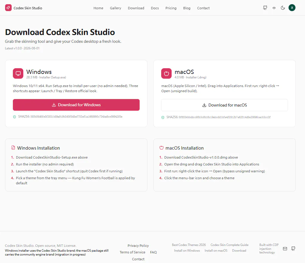 Codex Skin Studio 截图 5