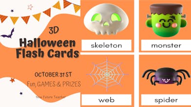 3D Halloween Flash Cards gallery image
