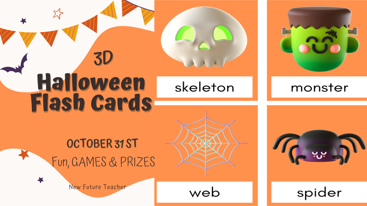 3D Halloween Flash Cards media 1