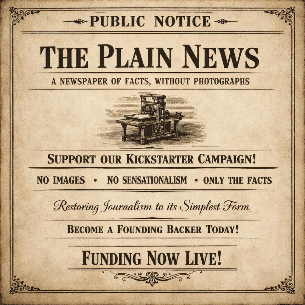 The Plain News - Product Hunt launch logo and brand identity