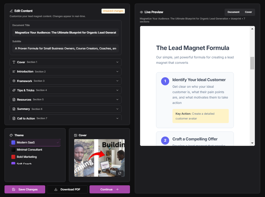 Intentora - Main product screenshot demonstrating key features and user interface